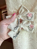 Bow embroidered