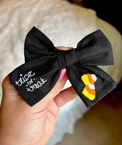Candy corn embroidered