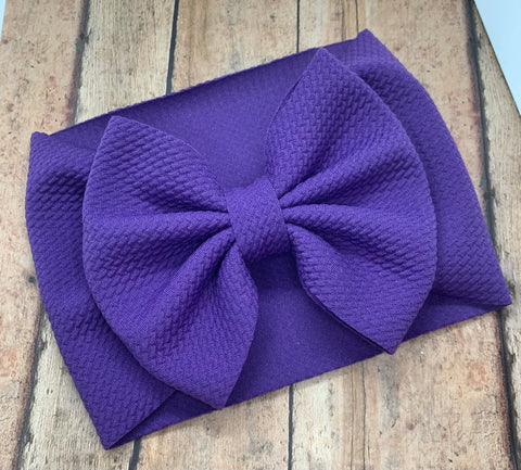 Purple head wrap, clip, or nylon
